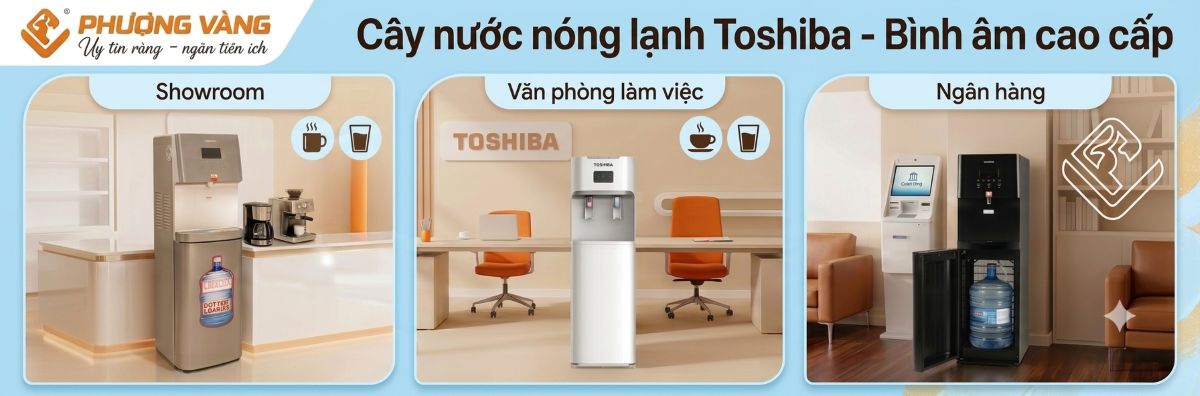 Banner cây nước Toshiba bình âm