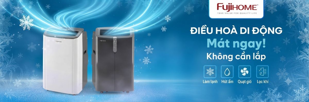 Banner máy lạnh di động fujihome