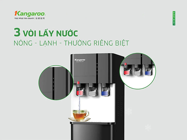 Cây nước nóng lạnh Kangaroo KG599A3 âm bình