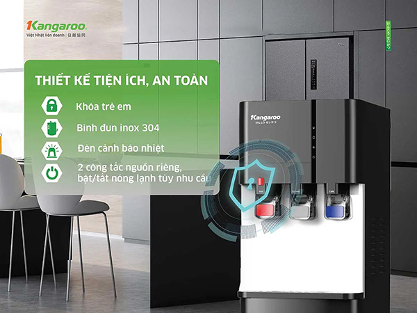 Cây nước nóng lạnh Kangaroo KG599A3 âm bình