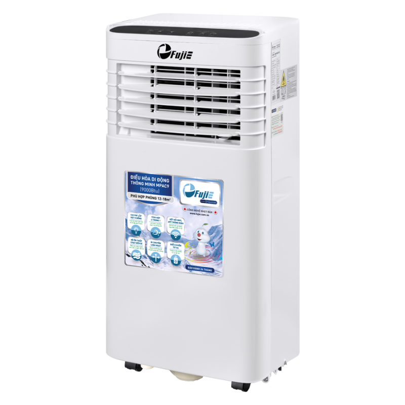 Điều hòa di động FujiE MPAC9 - 9000BTU, kết nối wifi