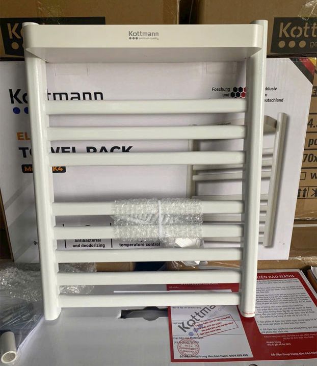 Giá sấy khăn Kottmann K4 ảnh thực tế