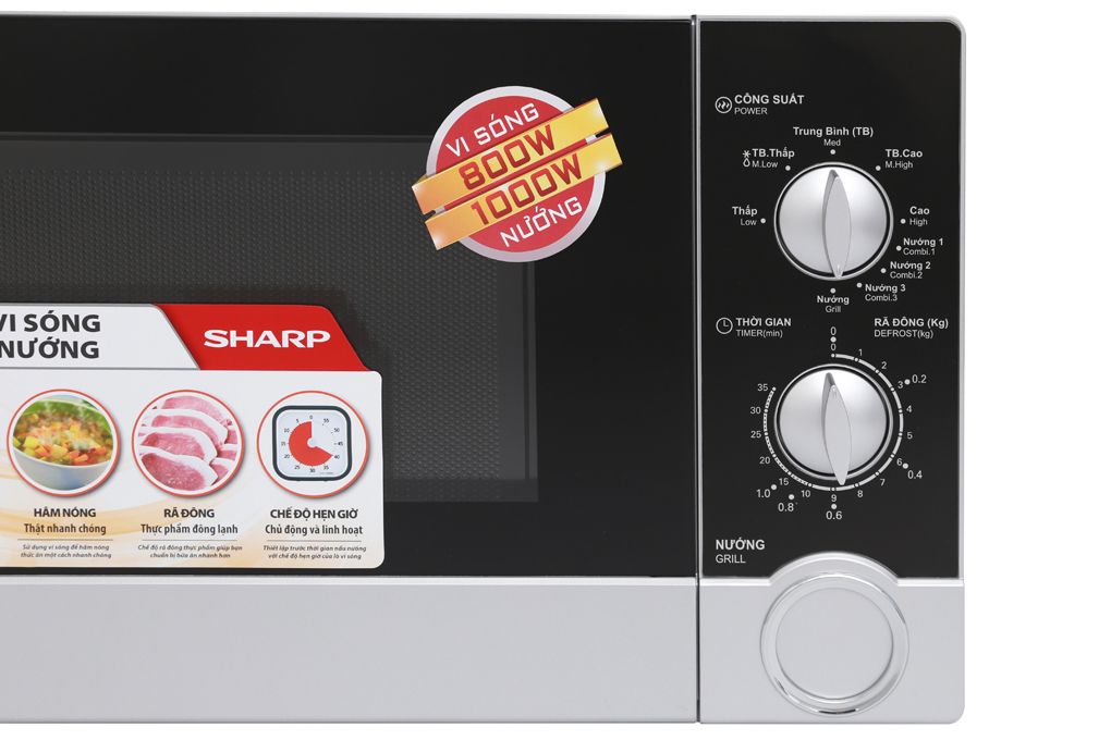 Lò vi sóng có nướng Sharp R-G302VN-S 23 lít