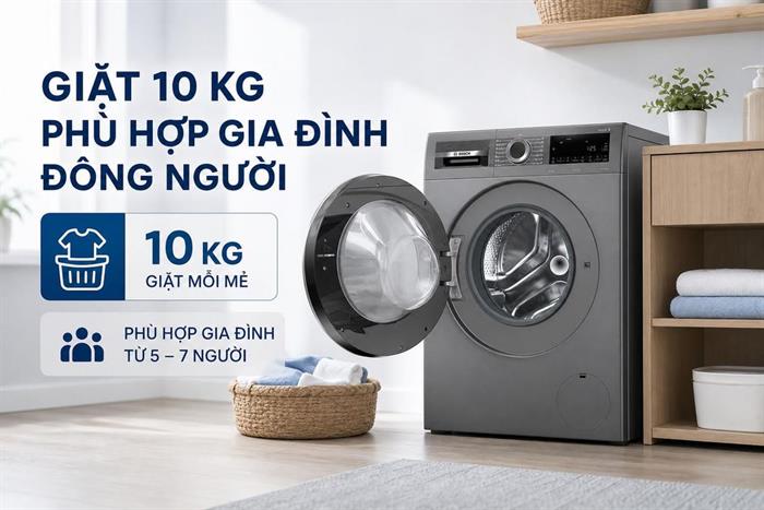 Máy giặt Bosch WGG25401SG 10 kg Inverter