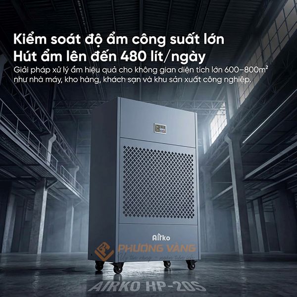 Máy hút ẩm công nghiệp Airko HP-20S (480 lít/ngày)