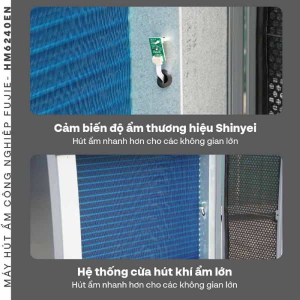 Máy hút ẩm công nghiệp FujiE HM-6240EN (240 lít/ngày)