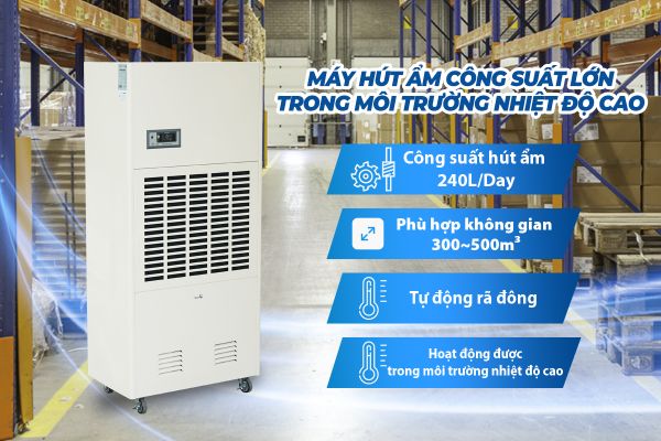 Máy hút ẩm công nghiệp FujiE HTR10S (240 lít/ngày)