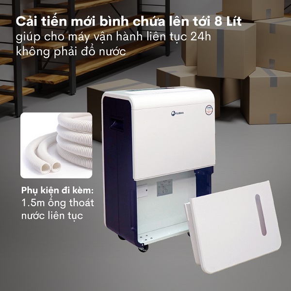 Máy hút ẩm công nghiệp Fujihaia DH55BL (55 lít/ngày)