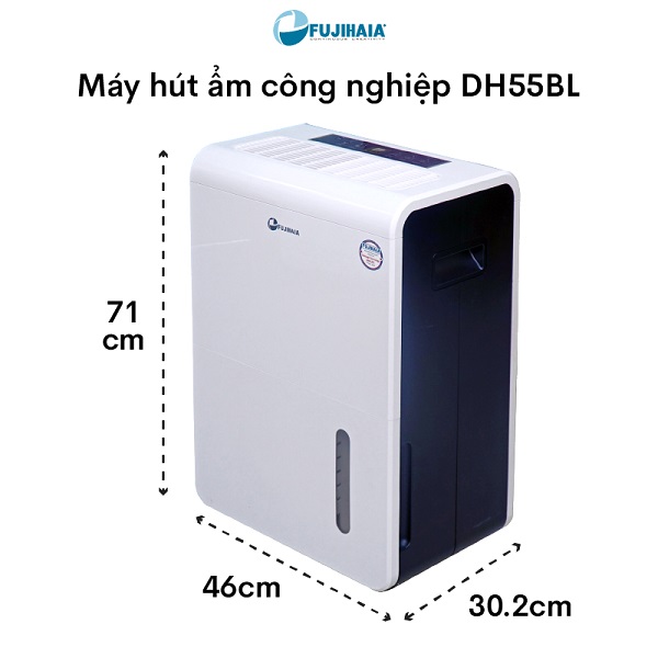 Máy hút ẩm công nghiệp Fujihaia DH55BL (55 lít/ngày)