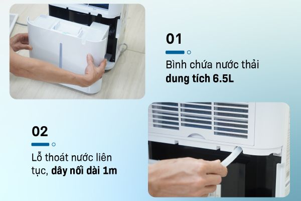 Máy hút ẩm FujiE HM-918EC-N (18 lít/ngày), có wifi