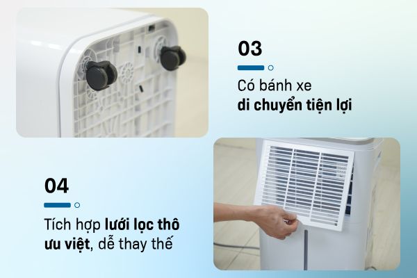 Máy hút ẩm FujiE HM-918EC-N (18 lít/ngày), có wifi