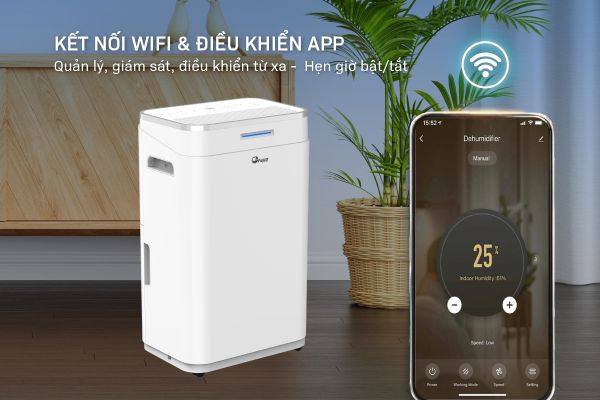 Máy hút ẩm FujiE HM-918EC-N có wifi