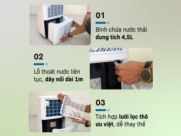 Máy hút ẩm Fujihaia DH18CR (18 lít/ngày)