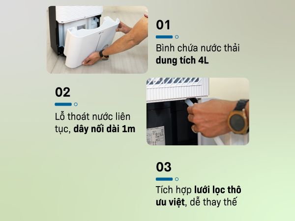Máy hút ẩm Fujihaia DH25W (25 lít/ngày)