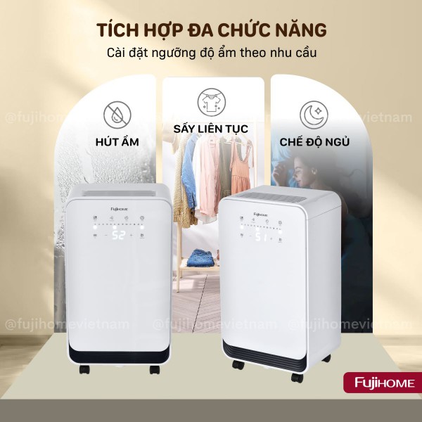 Máy hút ẩm Fujihome DH10 (10 lít/ngày)