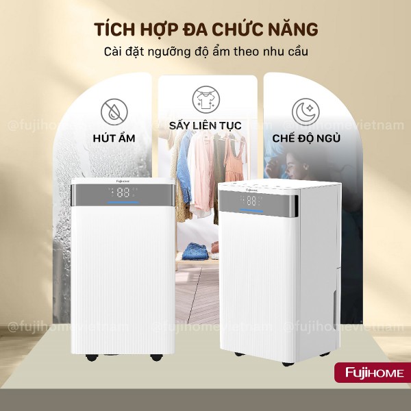 Máy hút ẩm Fujihome DH12NW (12 lít/ngày)