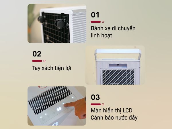 Máy hút ẩm Fujihome DH14 (14 lít/ngày)
