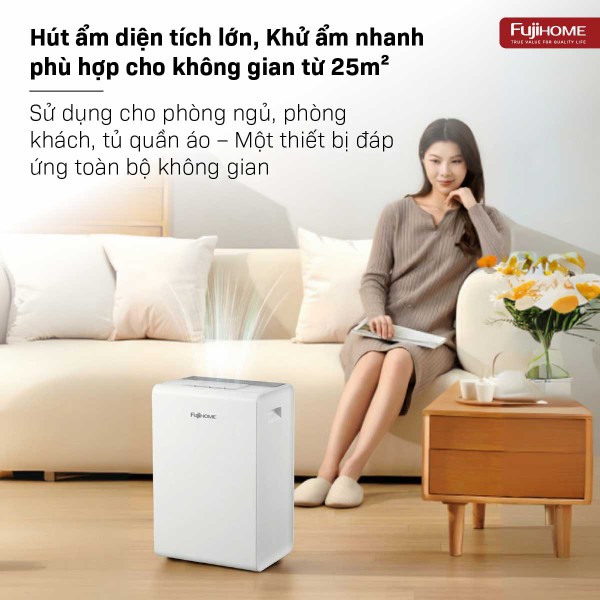 Máy hút ẩm Fujihome DH14W-HEPA (14 lít/ngày)