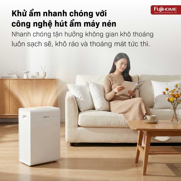 Máy hút ẩm Fujihome DH14W-HEPA (14 lít/ngày)