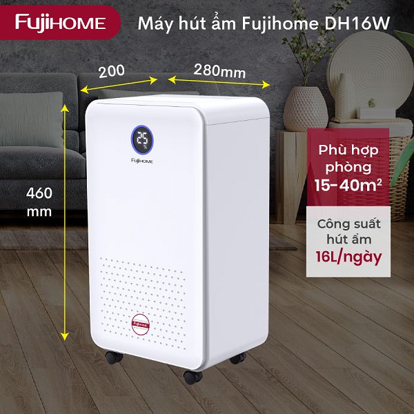 Máy hút ẩm Fujihome DH16W (16 lít/ngày)