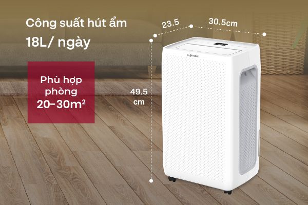 Máy hút ẩm Fujihome DH18W (18 lít/ngày)