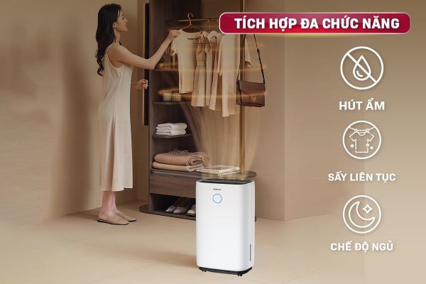 Máy hút ẩm Fujihome DH25W-HEPA (25 lít/ngày)
