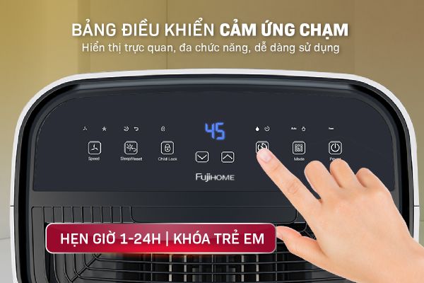 Máy hút ẩm Fujihome DH25W-HEPA (25 lít/ngày)