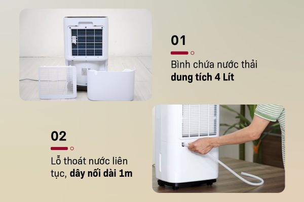 Máy hút ẩm Fujihome DH25W-HEPA (25 lít/ngày)