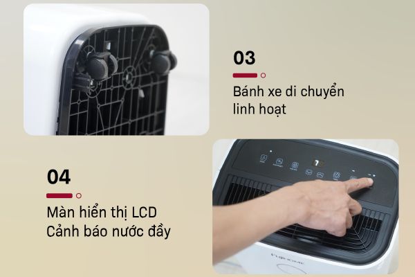 Máy hút ẩm Fujihome DH25W-HEPA (25 lít/ngày)