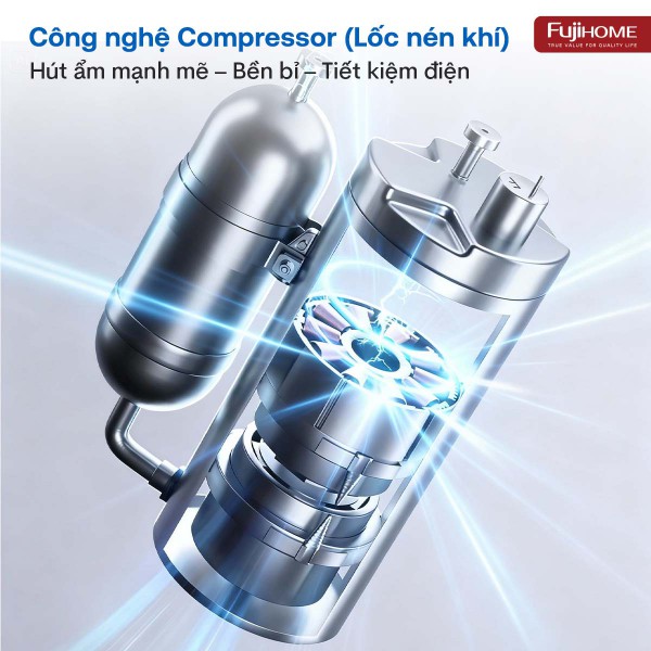 Máy hút ẩm Fujihome DH35W-HEPA (35 lít/ngày)
