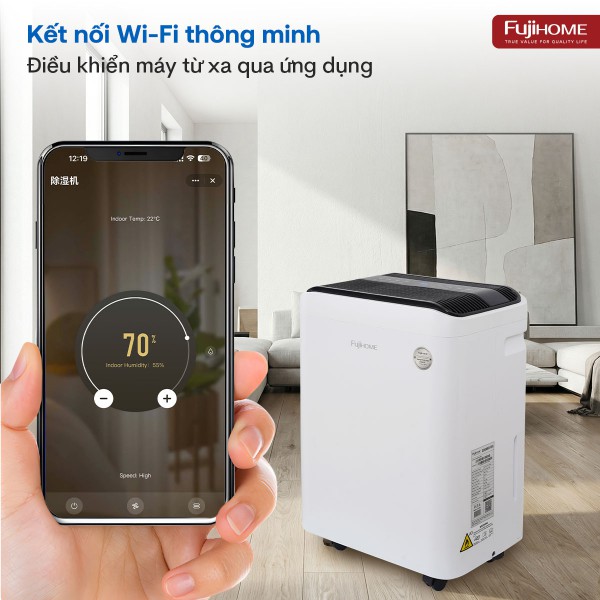 Máy hút ẩm Fujihome DH35W-HEPA (35 lít/ngày)