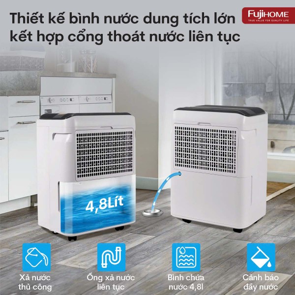 Máy hút ẩm Fujihome DH35W-HEPA (35 lít/ngày)