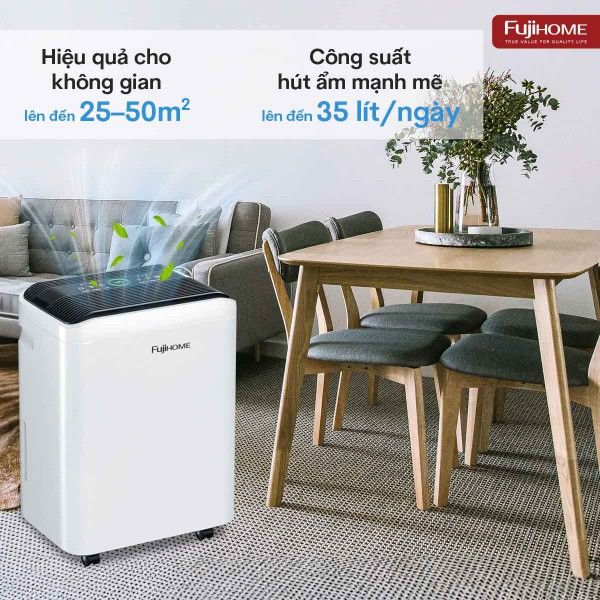 Máy hút ẩm Fujihome DH35W-HEPA (35 lít/ngày)