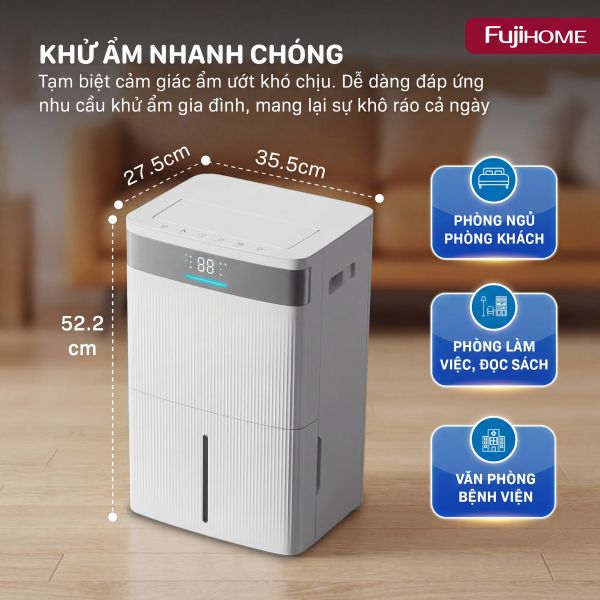 Máy hút ẩm Fujihome DH40NW (40 lít/ngày)