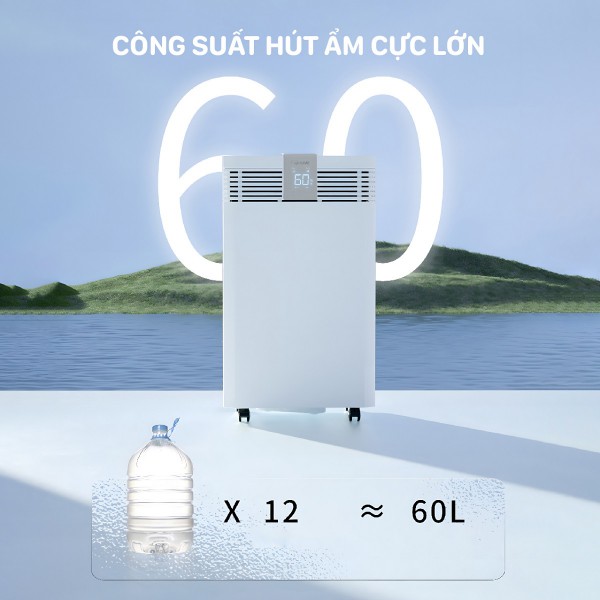 Máy hút ẩm Fujihome DH60W-HEPA (60 lít/ngày)
