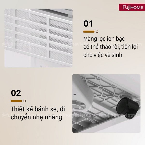 Máy hút ẩm Fujihome DH60W-HEPA (60 lít/ngày)