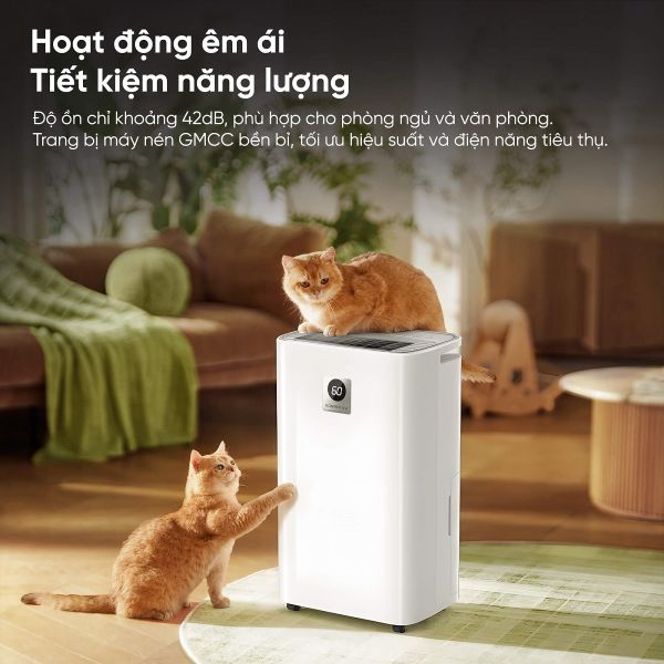 Máy hút ẩm lọc không khí Kosmen ECO-35E (35 lít/ngày), Wifi