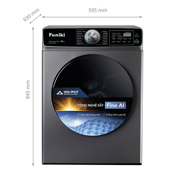 Máy sấy quần áo Funiki HD V6100AG 10kg