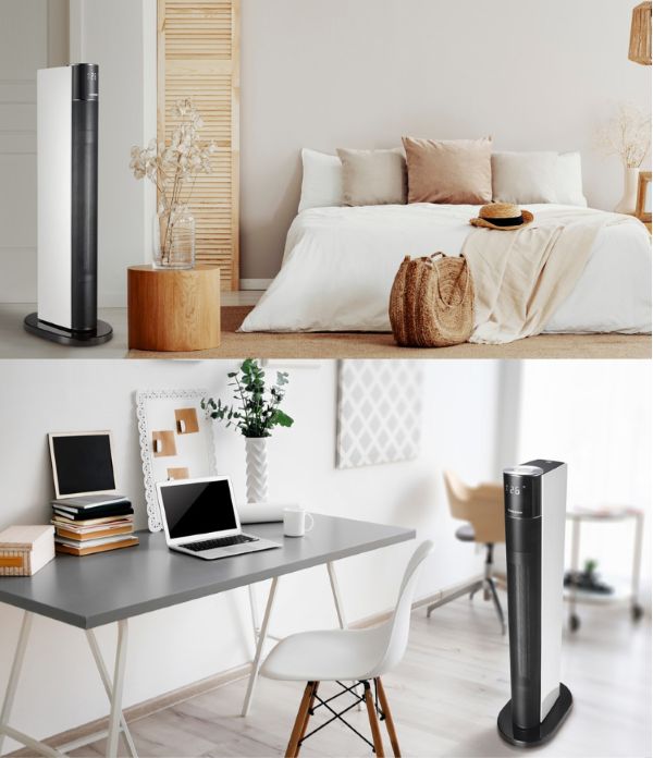 Máy sưởi gốm Tiross TS9443 có điều khiển từ xa
