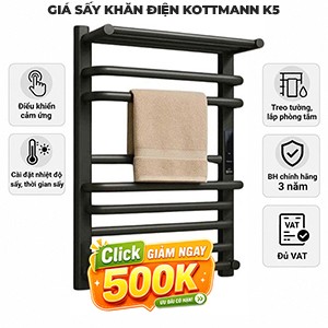 Giá sấy khăn Kottmann K5 màu xám đậm