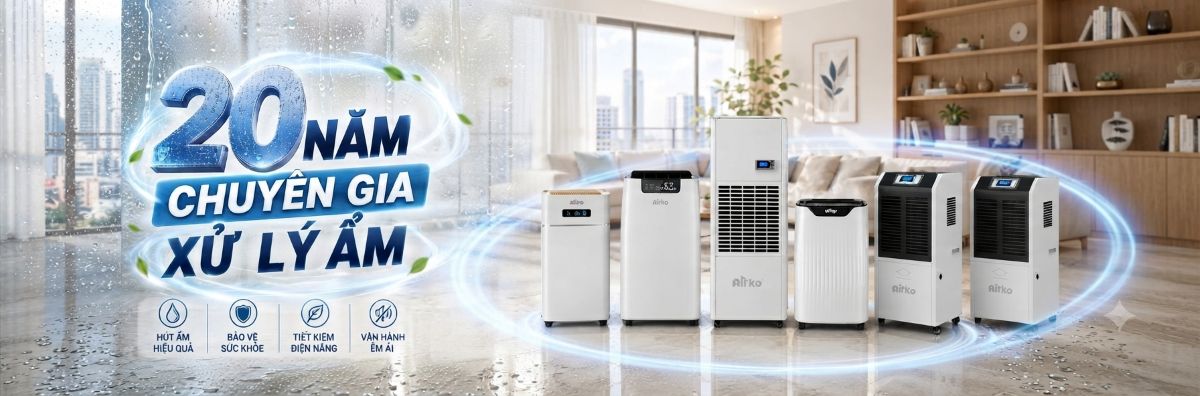 Banner máy hút ẩm Airko