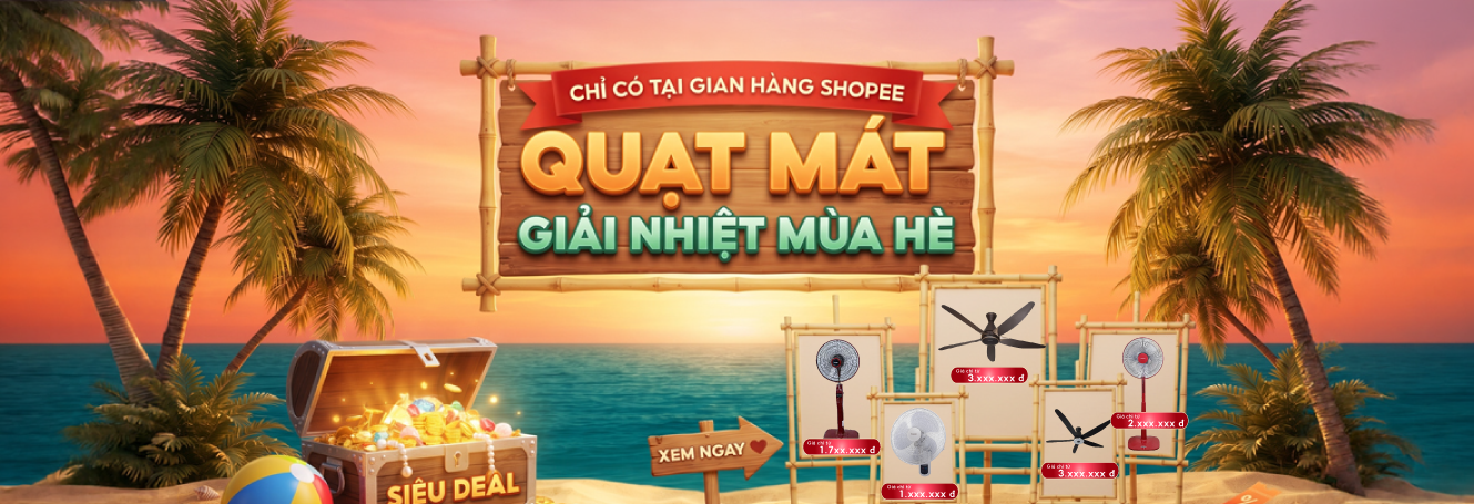 Quạt mát shopee điện máy Phượng Vàng