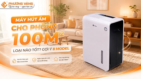Máy hút ẩm cho phòng 100m2 loại nào tốt? Top 8 model đáng mua