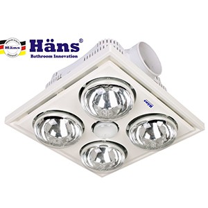 Đèn sưởi 4 bóng âm trần Hans H4B 4 bóng