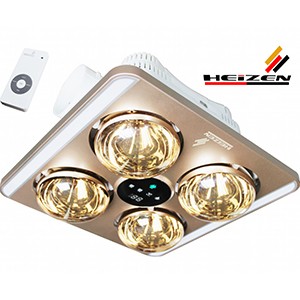Đèn sưởi 4 bóng âm trần Heizen HE-9 có điều khiển