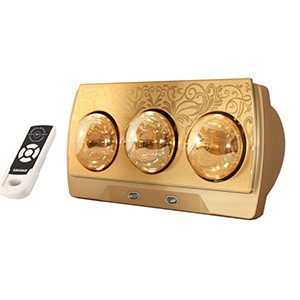 Đèn sưởi nhà tắm Heizen HE-3BR 3 bóng vàng, 825W