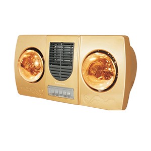 Đèn sưởi nhà tắm Kottmann K2B-HW-G 2 bóng, 1 quạt, 2100W