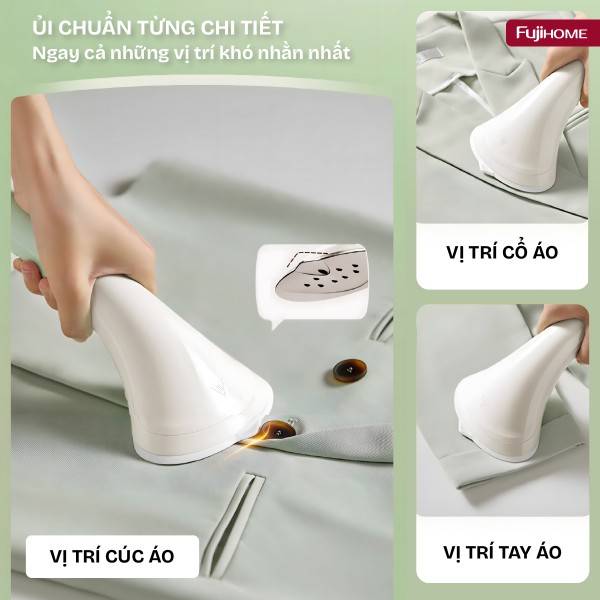 Bàn ủi hơi nước đứng Fujihome SI18DBW 1800 - 2140W