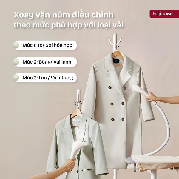 Bàn ủi hơi nước đứng Fujihome SI18DBW 1800 - 2140W
