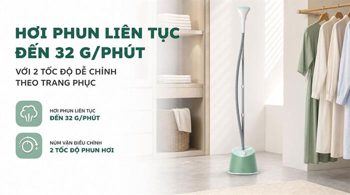 Bàn ủi hơi nước đứng Philips STE1010/70 1600W